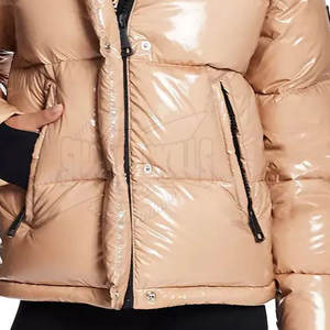 แจ็กเก็ตปลาปักเป้าฤดูหนาวของผู้ชายระบายอากาศมีฮู้ดซิปปิดโลโก้ถักตามสั่งมาใหม่ - Product Image 6