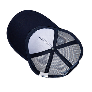 Soleil de golf imprimé de qualité personnalisée 5 casquettes vierges de camouflage noir uni en mousse chapeau de camionneur en maille - Product Image 4