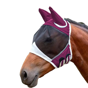 Mascarilla ajustable para moscas de caballos de calidad superior, malla transpirable suave, protección para orejas, suministros duraderos personalizables para el cuidado de caballos - Product Image 3