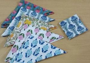 100% coton Floral main bloc serviettes Style classique dîner serviettes pour minimaliste cuisine hôtesse cadeau - Product Image 2