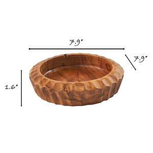 Bol décoratif en bois artisanal Hanafi pour table de salon et décoration intérieure - Product Image 1