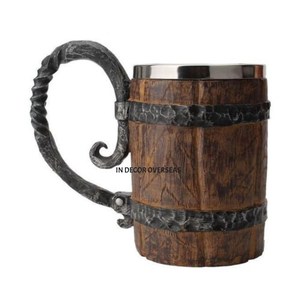 Taza de forma redonda hecha de mármol blanco de la mejor calidad más vendida con asas de Metal chapadas en oro, suministros para beber Barware - Product Image 2