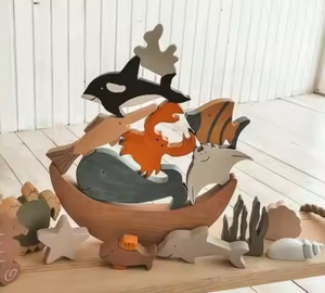 Figuras de animales de madera artesanales ecológicas VIET FARGIMEX hermosos juguetes educativos y modelo inspirados en la naturaleza - Product Image 6