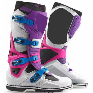 Botas de Motociclismo Profesionales de Cuero Transpirable de Secado Rápido para Carreras de Motocross - Unisex para Todas las Temporadas - Product Image 5