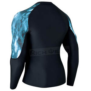 2023 alta calidad MMA Rash Guard traje de baño personalizable para hombres BJJ Rush Guard para ropa de artes marciales - Product Image 3