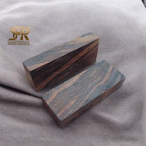 Mango de cuchillo de madera de ébano natural en blanco, ideal para manualidades personalizadas, agarre duradero y elegante para proyectos de cuchillos hechos a mano - Product Image 4