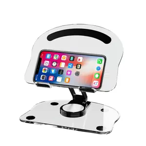 Tablet-Ständer Rotierender Tablet-Ständer Schreibtisch Faltbar Tragbar mit 360-Grad-Ständer Tablet-Halter für Smartphone-Elektronik
