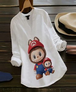 DERNIÈRE RAYON COLLER + IMPRIMÉ NUMÉRIQUE TOP VÊTEMENT DÉCONTRACTÉ PRIX DE GROS VÊTEMENT ETHNIQUE - Product Image 1