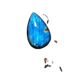 หินลาบราดอไรต์สีม่วงเกรด AAA อัญมณีธรรมชาติสำหรับทำเครื่องประดับทุกขนาดรูปทรงอัญมณีที่น่าสนใจ - Product Image 1