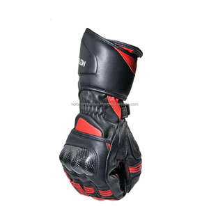 Motorcycle Breathable Leather Goatskin <b>Gloves</b> Carbon Fiber Casing for Impact Touchscreen Protection Outdoor Cycling Resistant - Product Image 5