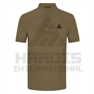 Último diseño de alta calidad de algodón Polo camisa de manga corta Casual deportes Slim Fit hombres Polo camiseta - Product Image 1