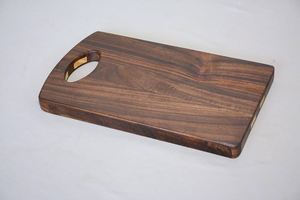 Planche à découper en bois naturel pour la préparation des légumes et de la viande Planche à découper en bois vintage avec rustique vieilli - Product Image 3
