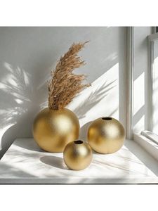 Nuevas y elegantes macetas y jarrones de mesa en formas y tamaños personalizados, florero de Metal para la decoración de la boda del hotel en el hogar - Product Image 2
