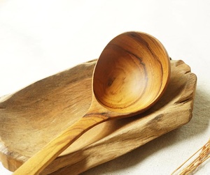 ทัพพีไม้ธรรมชาติสำหรับเสิร์ฟ - Product Image 3