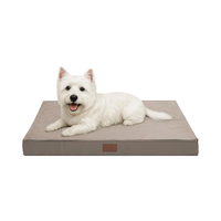 Lit pour chien et chat personnalisé brodé, avec noyau en mousse à mémoire de forme, tissu technique imperméable, canapé solide pour animaux de compagnie, écologique, de qualité supérieure, vente en gros OEM