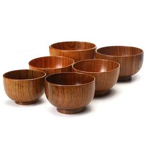 Tazones de Madera de Acacia Natural de Alta Calidad para Sopa de Arroz, Café, Té y Jujube - Product Image 4