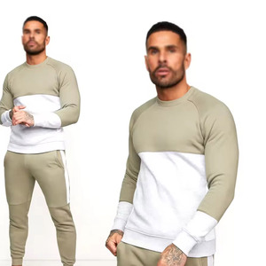 Newest Customized Lightweight Breathable 100% Cotton Solid <b>Sweat</b> Suit <b>Sets</b> for Men Quick Dry Winter Fitness Jogging - Product Image 5