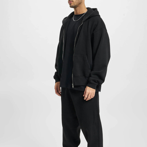 Sweat à capuche léger pour homme, best-seller, avec fermeture éclair, effet délavé, 100 % coton, respirant, idéal pour l'hiver, services OEM avec logo personnalisé - Product Image 2