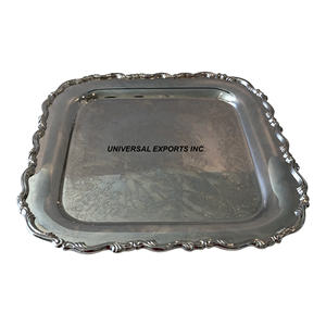 Bandeja de chocolate cuadrada de metal Bandeja de chocolate hecha a mano de calidad superior Bandeja de chocolate elegante clásica - Product Image 1