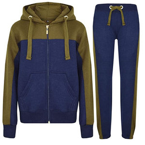 Tenues 2 pièces en polaire pour femmes survêtement haut court et pantalon à capuche ensemble de survêtement/sweat à capuche surdimensionné - Product Image 1