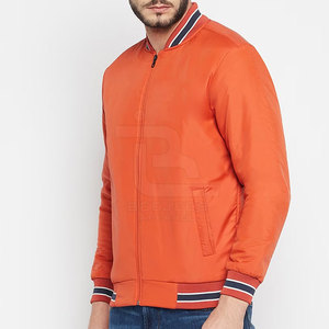 Men's Premium Quality Top Selling Bomber Jacket Light <b>Weight</b> Stylish Breathable with <b>Stand</b> Collar Front Logo for Winter - Product Image 2