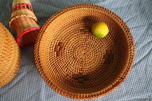 Wholesale Modern Rattan Storage <b>Baskets</b> and Trays Mother-of-Pearl Mosaic Tray From Vietnam - Product Image 6
