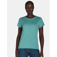 T-shirt décontracté personnalisé avec logo OEM, mélange polyester/coton, pour hommes et femmes, couleur vert menthe uni, col rond, manches courtes, coupe oversize, grandes tailles