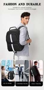 Mochila para ordenador portátil de nailon de 16 pulgadas impermeable para mujer al por mayor de moda | Elegante bolsa para ordenador de oficina y negocios - Product Image 5