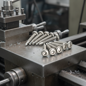 Vis autoperceuses PDC Modèle 7.1 à tête cylindrique en acier inoxydable (304/316/410) à filetage métrique profond et grossier, à tête cruciforme, classe 8 - Product Image 1