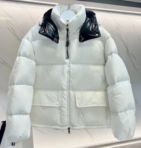 Chaqueta acolchada recortada para mujer, chaqueta acolchada con cremallera completa, abrigo cálido de invierno, prendas de vestir con bolsillos - Product Image 5