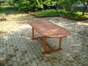 Table basse extérieure traditionnelle en bois massif avec cadre extérieur en bois de frêne pour le salon de l'hôtel et l'école - Product Image 6