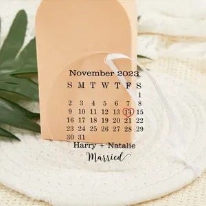 Produk buatan tangan dan dekorasi pribadi kalender hari jadi pernikahan untuk pasangan-suvenir hadiah untuk kekasih dan pacar