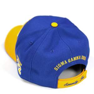 SGR Cap Royal Blue | Sigma Gamma Rho Sorority Hat | 20% Lana 80% Acrílico | Logotipo bordado en la parte delantera y trasera | Ajuste ajustable - Product Image 2