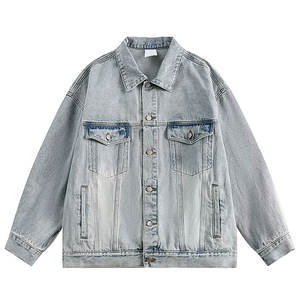 Chaquetas de hombre de MATERIAL PERSONALIZADO, ropa informal de alta calidad, hip hop, moda, color Denim, transpirable, chaqueta de estilo callejero para hombre - Product Image 5