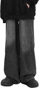 กางเกงยีนส์ฮิปฮอปทรงหลวมของผู้ชายดีไซน์สีพื้นสไตล์วินเทจ90s ทรงหลวมกางเกงเดนิมคาร์โก้ - Product Image 3