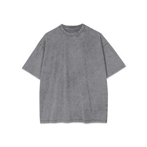 T-shirts pour hommes T-shirt délavé à l'acide 100% coton Impression personnalisée/broderie T-shirt délavé à l'acide pour hommes - Product Image 4