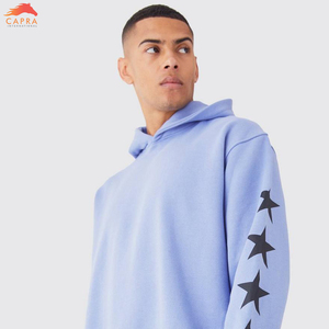 Sweat à capuche vintage personnalisé et pantalons de survêtement jogging deux pièces Dtg sérigraphie survêtement évasé survêtements pour hommes - Product Image 6