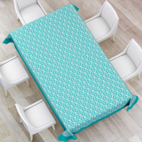 Nappe carrée en coton décorative moderne personnalisable, motif géométrique tissé, anti-taches, imperméable, lavable, pour la maison et les fêtes