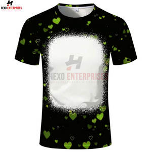 Meilleures ventes T-shirt slim fit à manches courtes décontracté en coton de couleur unie avec sublimation en bambou Street Wear pour hommes avec bas quantité minimale de commande motif vierge - Product Image 4