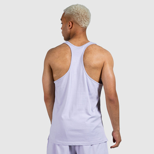 Débardeur en coton personnalisé de la meilleure qualité pour hommes Singlet de côtes musculaires de haute qualité coupe carrée confortable Fitness course lavé tricoté - Product Image 4