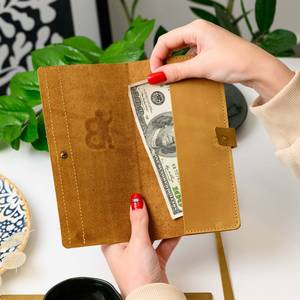 Carpeta de cuero OEM para libros de camarero, portatarjetas, portatarjetas, cheque de invitados, presentador, cubierta de menú de restaurante, billetera de servidor - Product Image 1