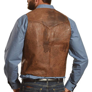 LOGO Polyester remplissage nouveau gilet sans manches vêtements d'extérieur d'hiver respirant OEM conception personnalisée hommes gilet en cuir avec personnalisé - Product Image 3