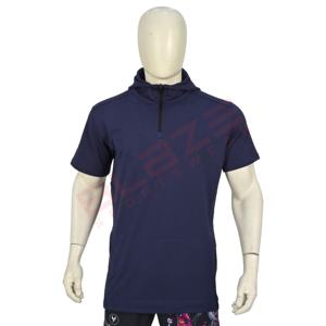 Blaze Fight Wear Customizable Men's Fashion Cotton Hoodie half zipper half sleeve hoodies Man hoodies - Product Image 2