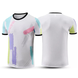 Vêtements de sport Polyester Jersey T-shirts Garçon Formelle O-Neck Shirt Brodé Caractère Impression Vierge Table Hommes Tennis uniforme - Product Image 2