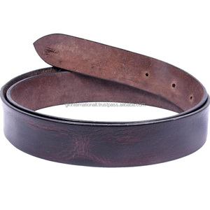 Ceinture décontractée en cuir pour hommes de haute qualité fabriquée à la main dans toutes les tailles personnalisées avec boucle ardillon en laiton robuste de conception - Product Image 5