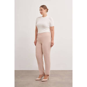 Pantalon large taille haute pour femme avec taille élastique, infroissable, coupe ample d'été - Product Image 2