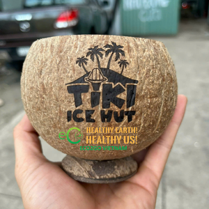 El precio más barato Grabado Láser Logo Copas de cáscara de coco/Copas de coco al por mayor - Product Image 4