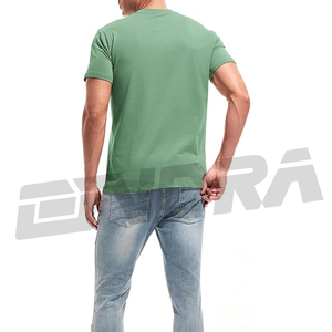 Nouveau t-shirt uni élégant à demi-manches pour hommes coupe moderne tissu doux vêtements décontractés look tendance respirant confortable au quotidien - Product Image 2