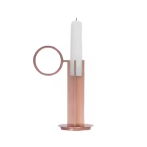 New Arrival <b>Candle</b> Pillar <b>Holder</b> Handmade Decorative Rose Gold Color <b>Candle</b> <b>Stick</b> <b>Holder</b> Metal Taper Votive Tube for Wedding - Product Image 1