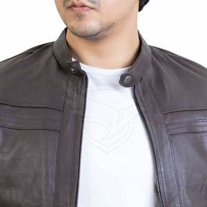 Veste en cuir chaude d'hiver pour hommes Veste en cuir confortable pour hommes Veste d'hiver en cuir de qualité supérieure pour hommes - Product Image 5